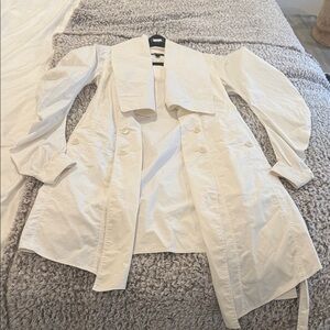 BURBERRY Lightweight White  Trench Coat